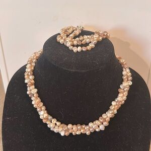 Multi-colored Freshwater Pearl Set